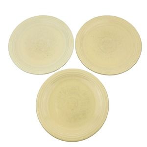Vtg Fiesta Original‎ Ivory 3 Salad Plate Lot 7.25" HLC Homer Laughlin Fiestaware
